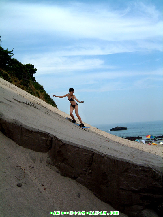 Sandboarding in Shimoda